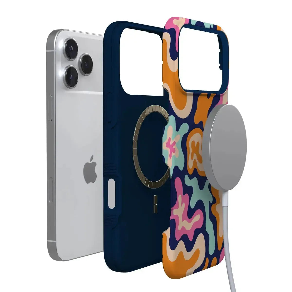 Midnight Color Splash | Abstract Retro Case