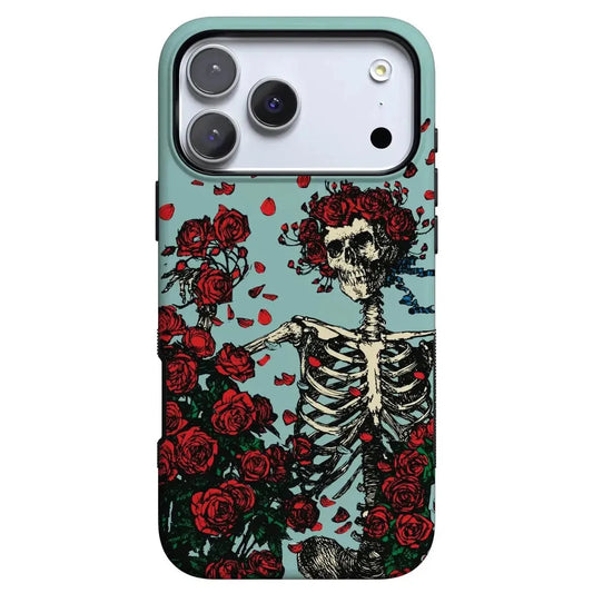 Forever Grateful | Grateful Dead Skeleton Floral Case