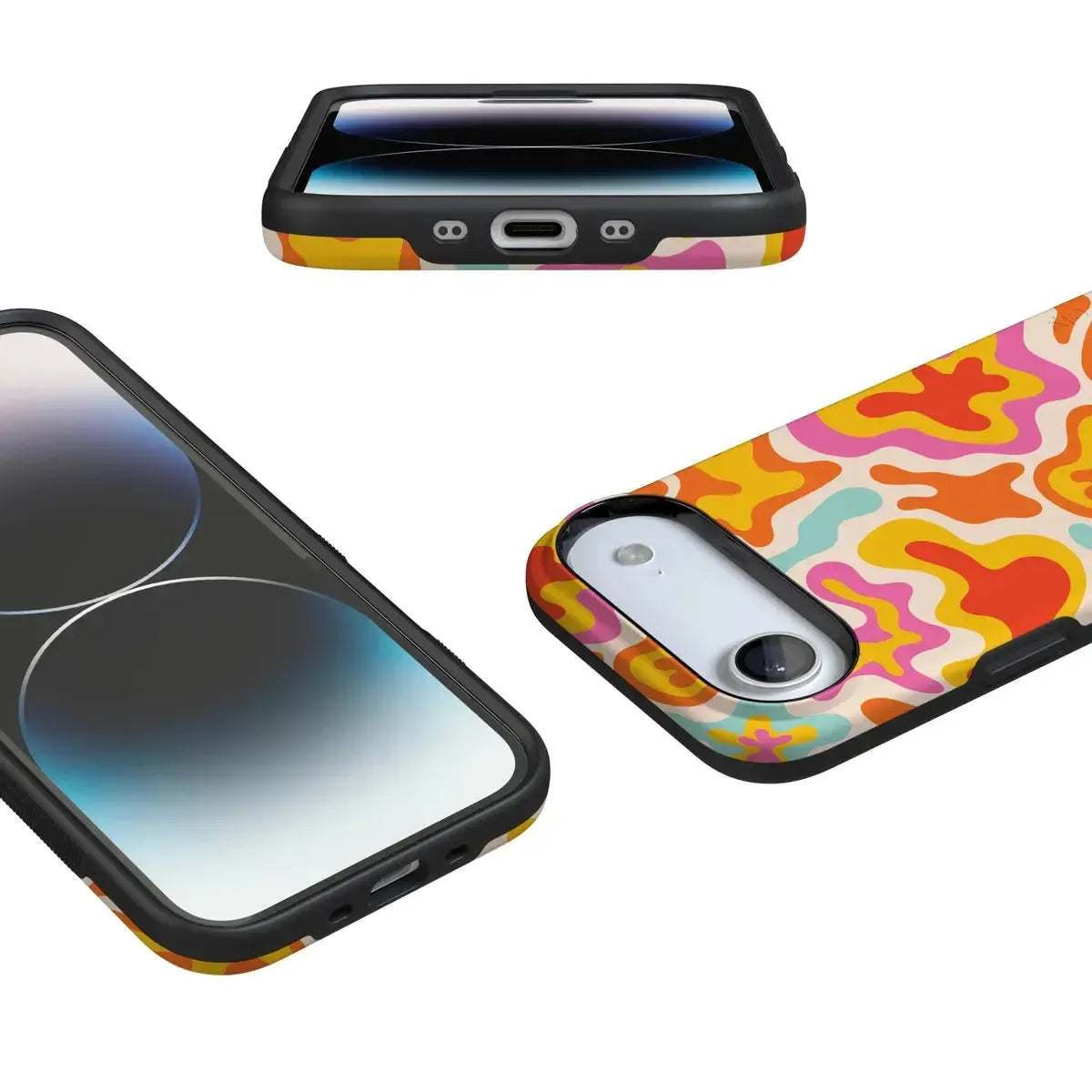 Tropical Color Splash | Abstract Retro Case
