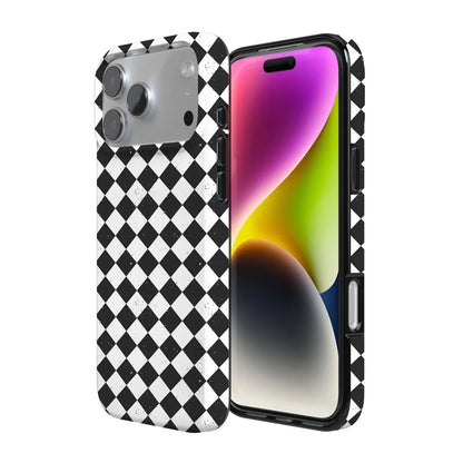 Salem's Hex | Black & White Checkered Case