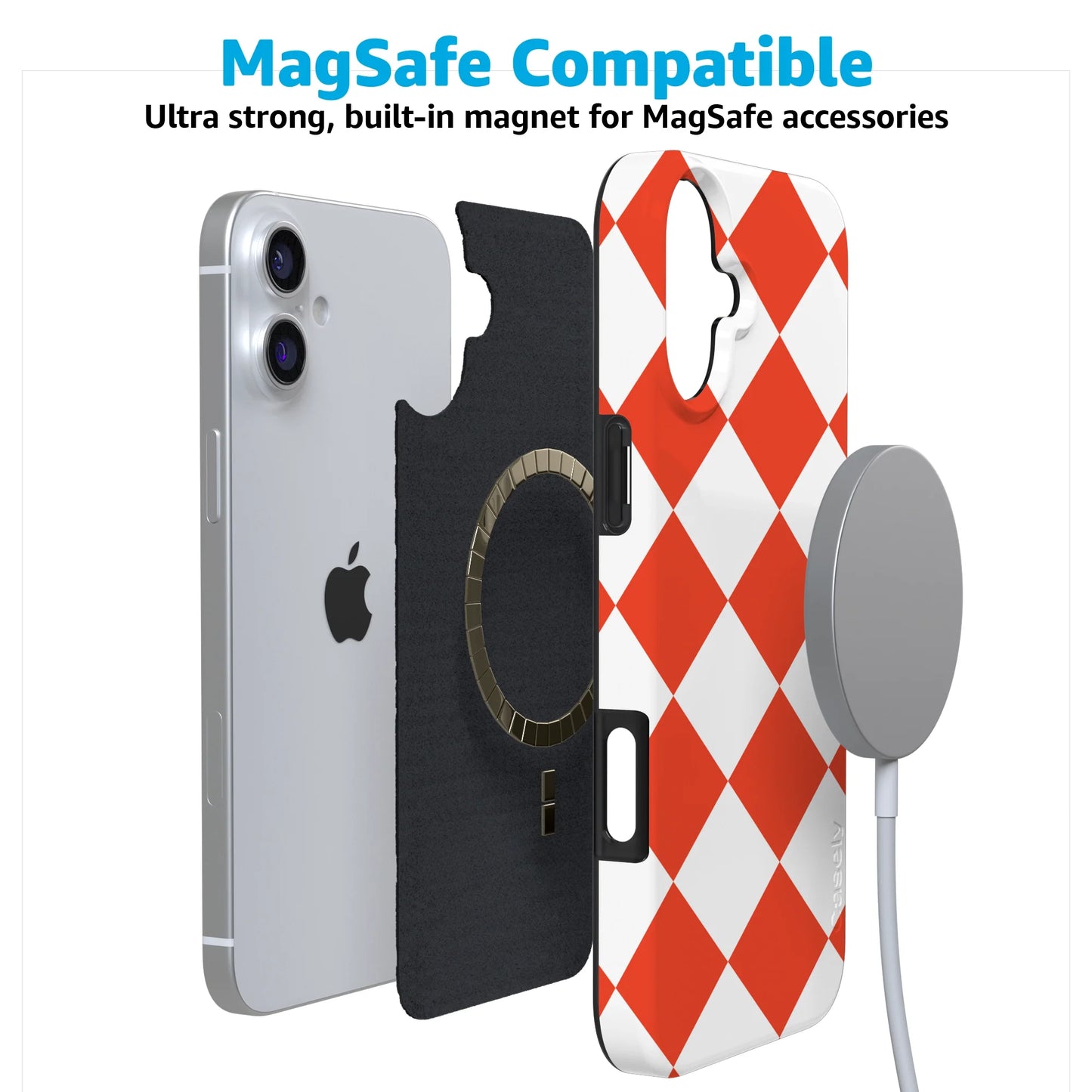 Red Checkerboard | High Contrast Design Case