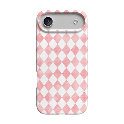 Queen of Diamonds | Pink Watercolor Case