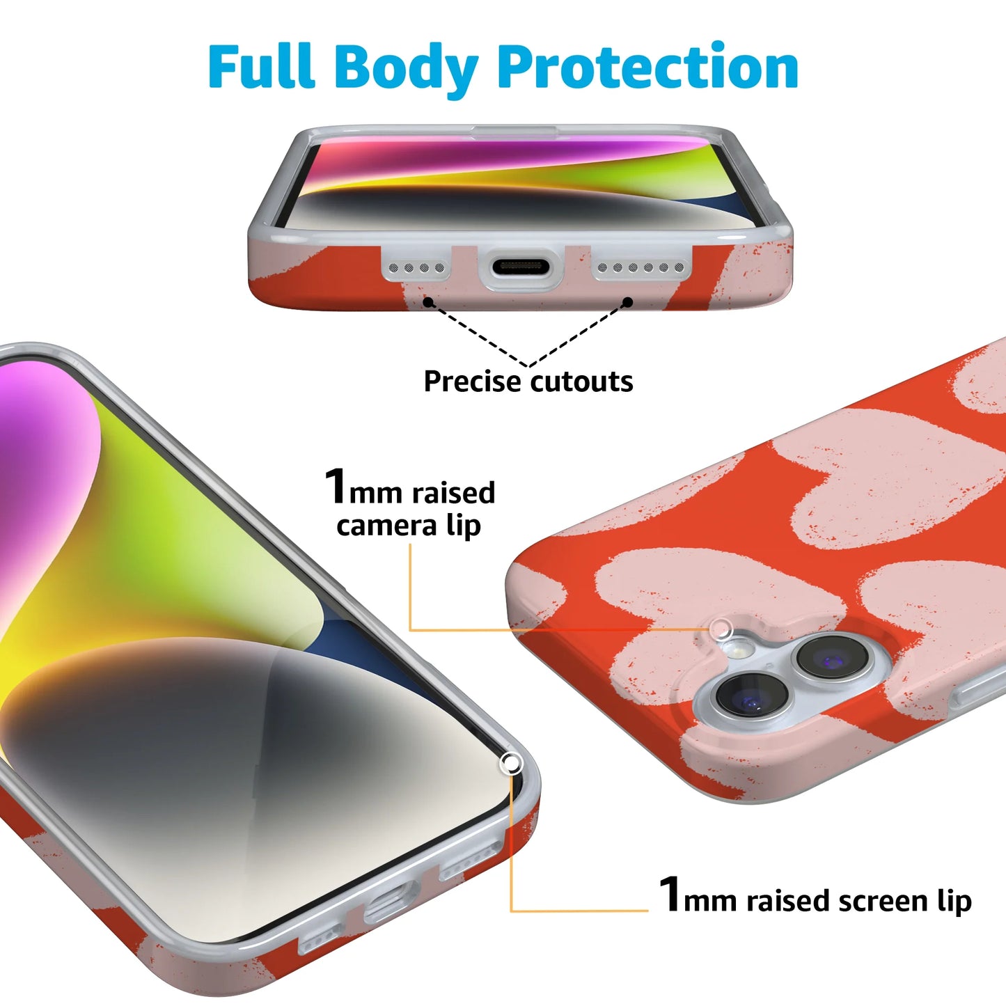 Love You More | Heart Doodle Case