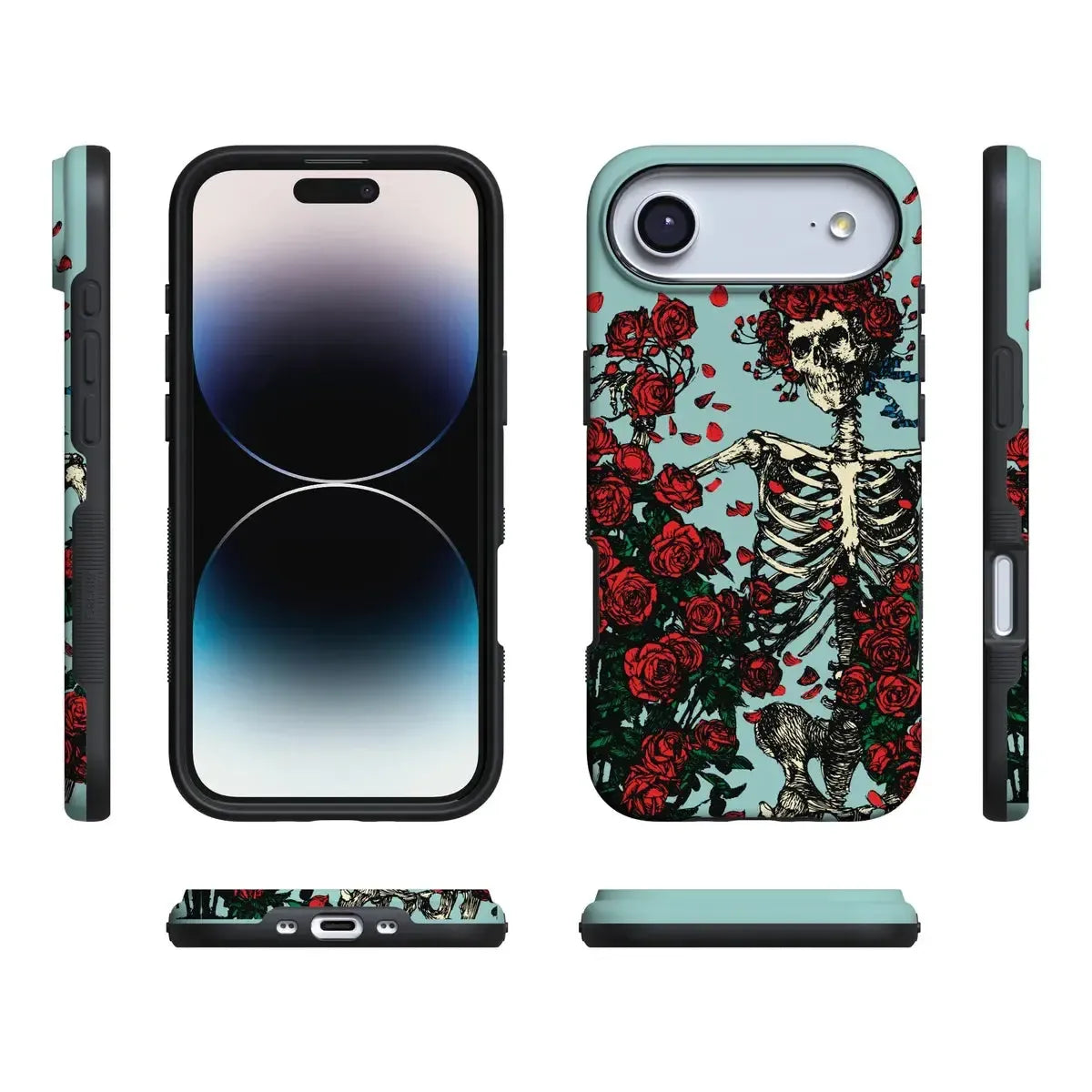 Forever Grateful | Grateful Dead Skeleton Floral Case