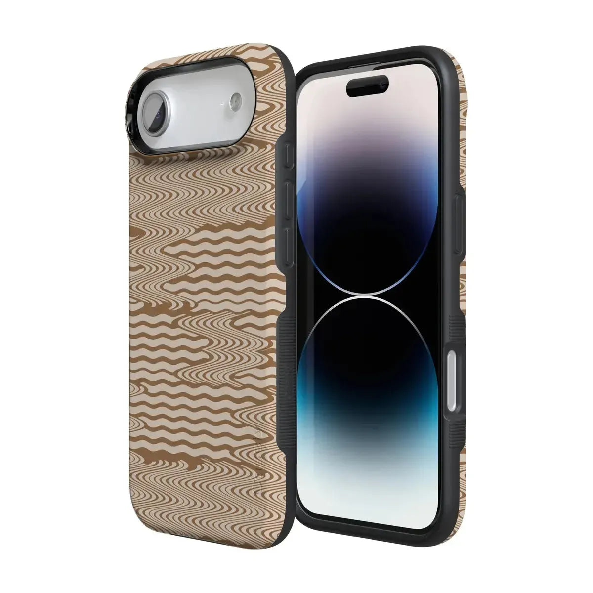 Mocha Ripple | Brown Waves Case