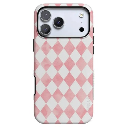Queen of Diamonds | Pink Watercolor Case