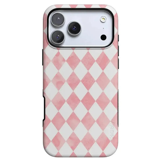 Queen of Diamonds | Pink Watercolor Case