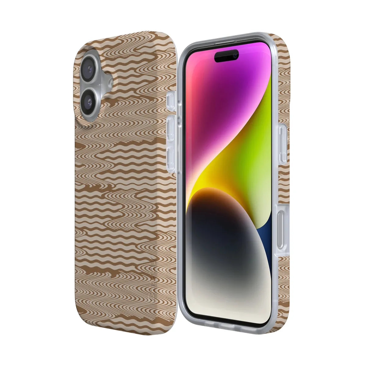 Mocha Ripple | Brown Waves Case