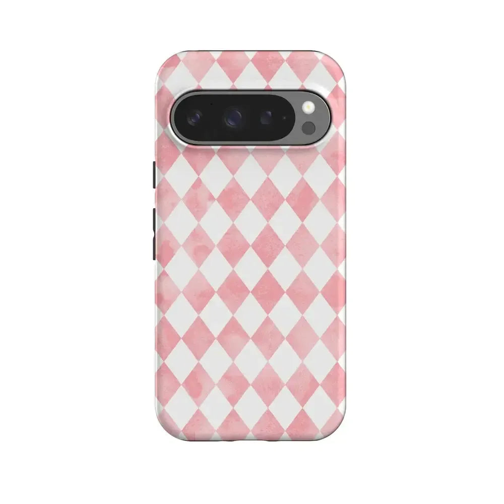 Queen of Diamonds | Pink Watercolor Case