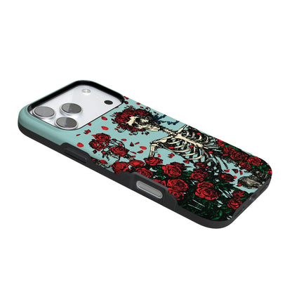 Forever Grateful | Grateful Dead Skeleton Floral Case