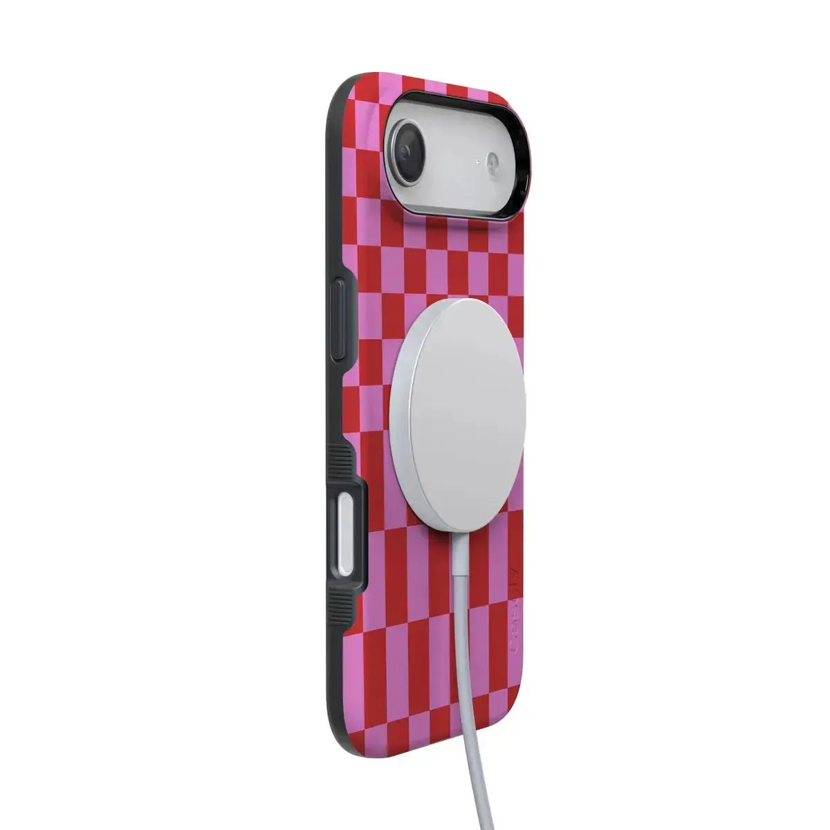 Vibe Check | Pink Checkerboard Case