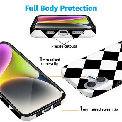 Black Checkerboard | High Contrast Design Case