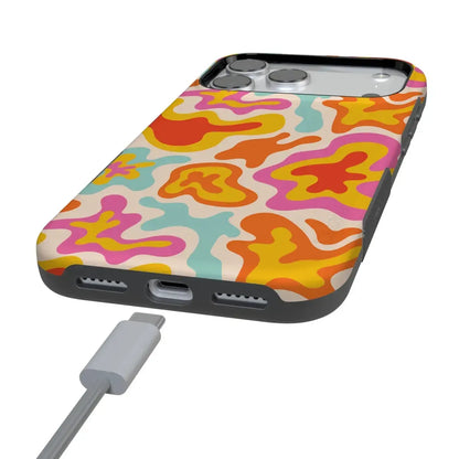 Tropical Color Splash | Abstract Retro Case
