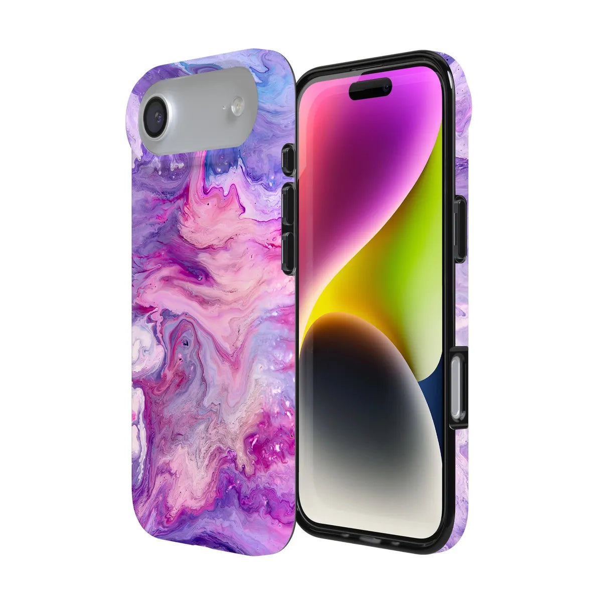 Tie Dying Over You | Purple Marble iPhone Case