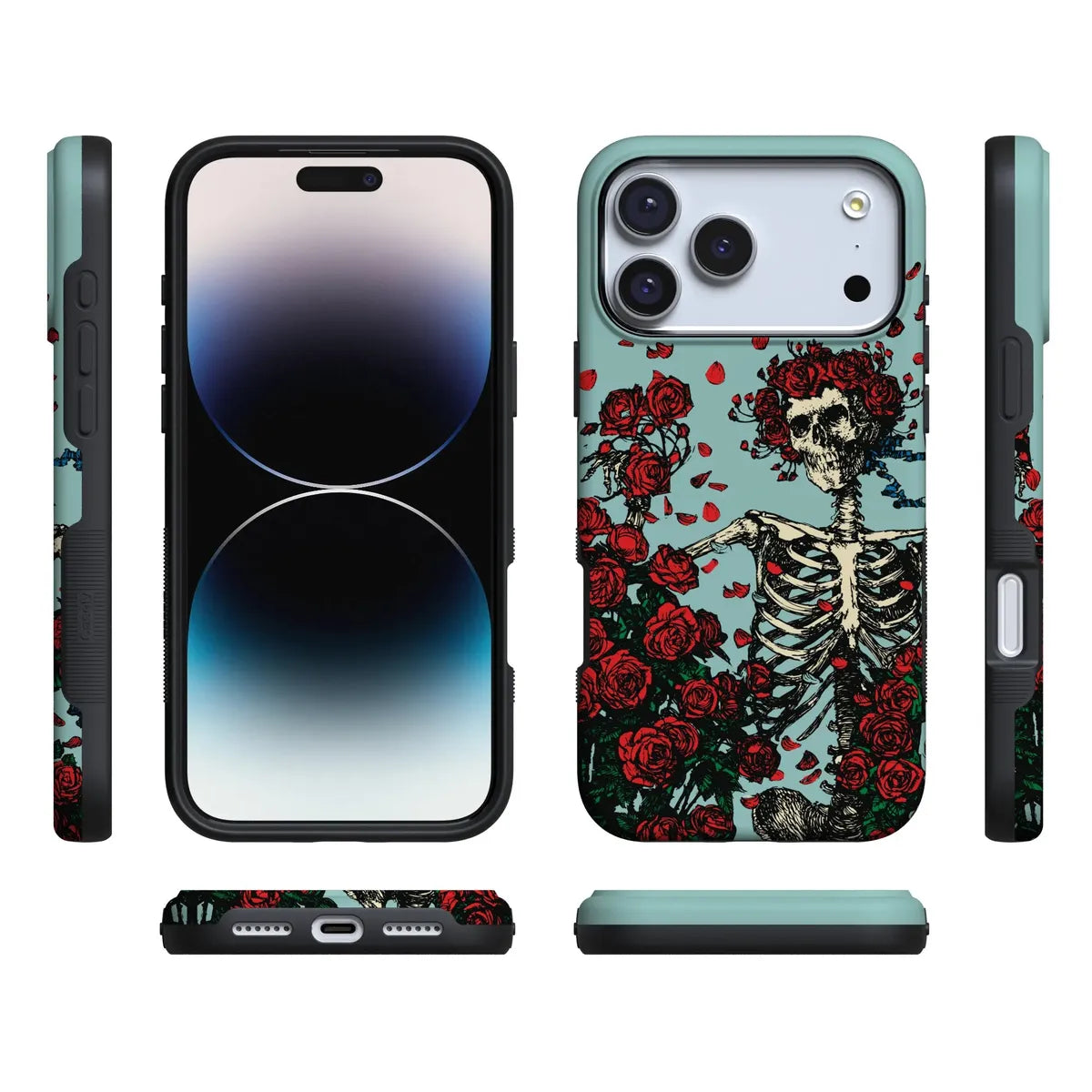 Forever Grateful | Grateful Dead Skeleton Floral Case