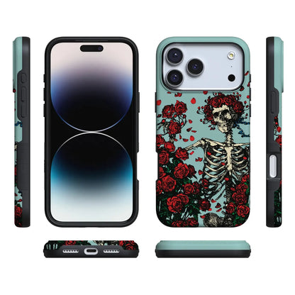 Forever Grateful | Grateful Dead Skeleton Floral Case