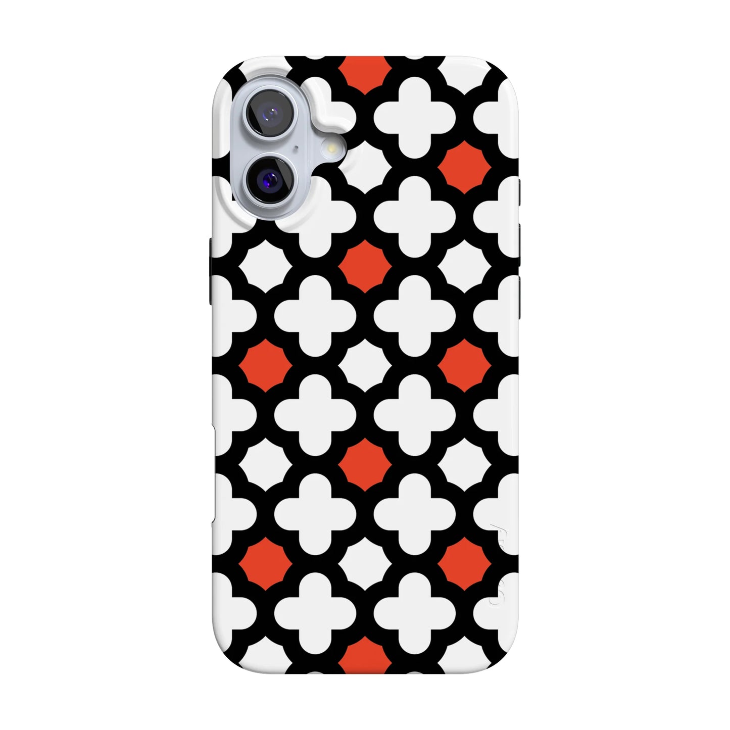 Red Lattice Tile | High Contrast Design Case