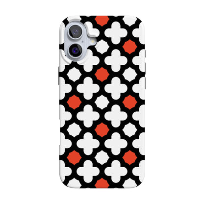 Red Lattice Tile | High Contrast Design Case