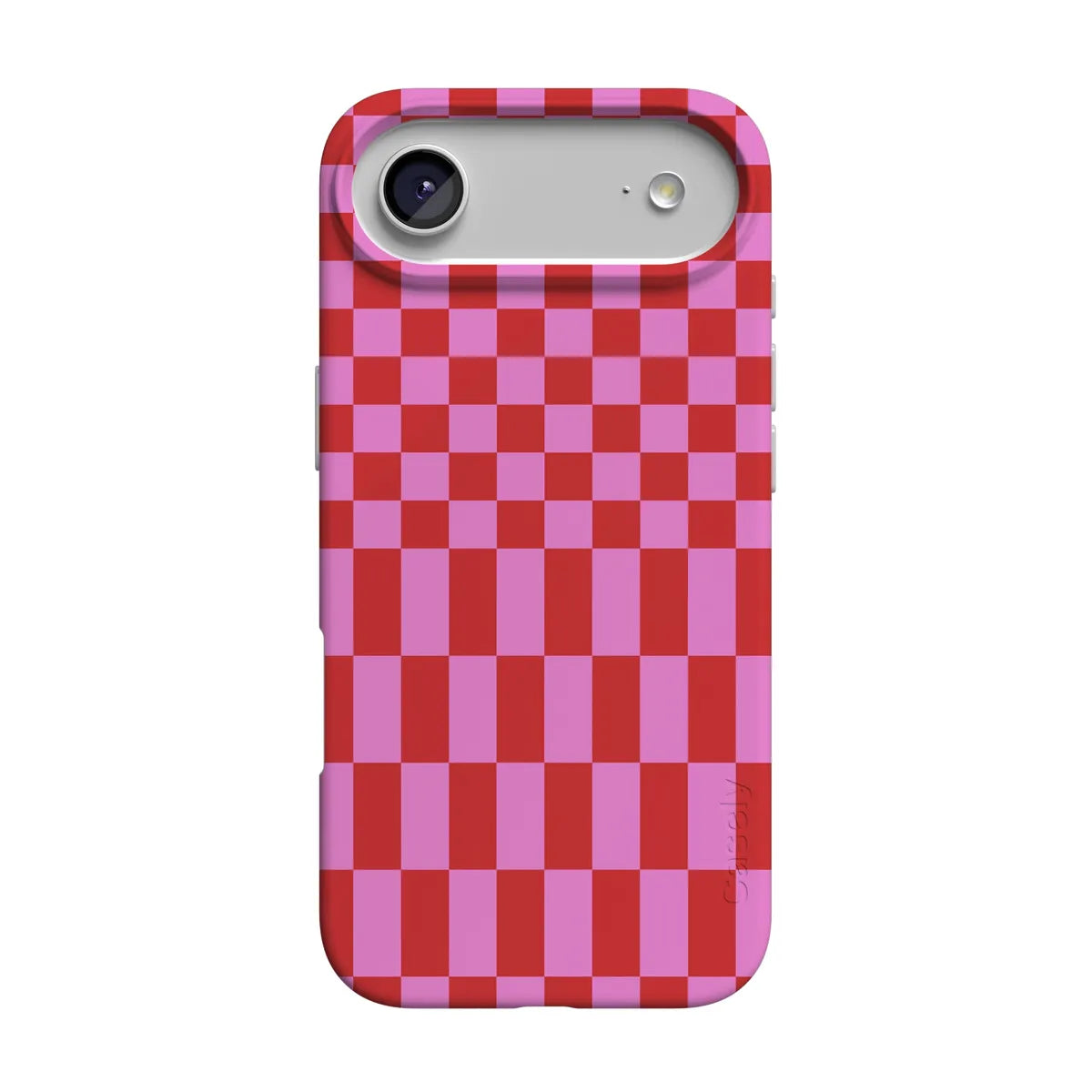 Vibe Check | Pink Checkerboard Case