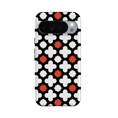 Red Lattice Tile | High Contrast Design Case