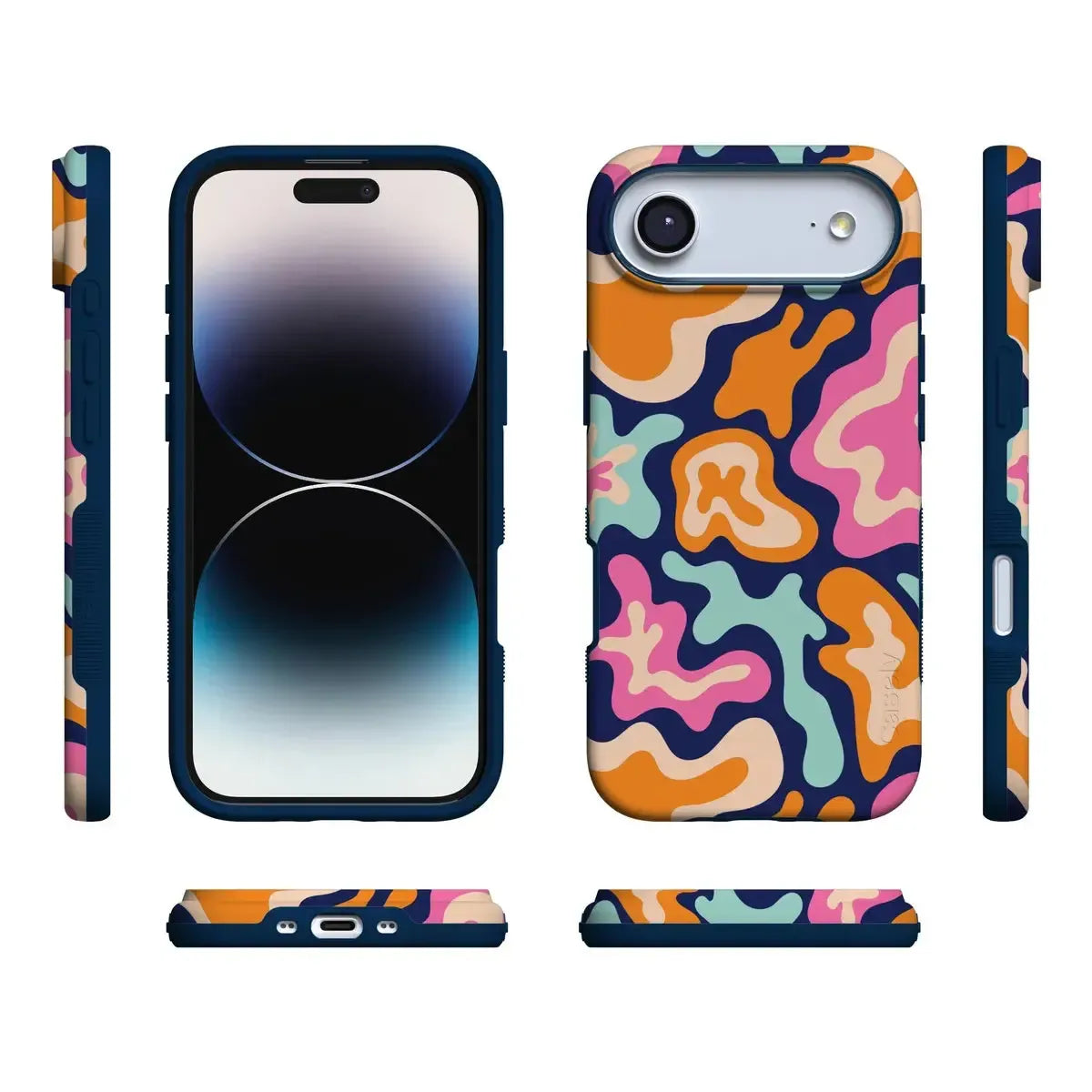 Midnight Color Splash | Abstract Retro Case