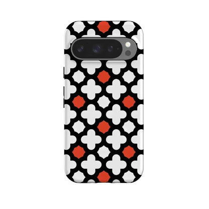 Red Lattice Tile | High Contrast Design Case