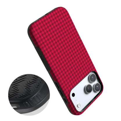 Best Dressed | Red Houndstooth Case