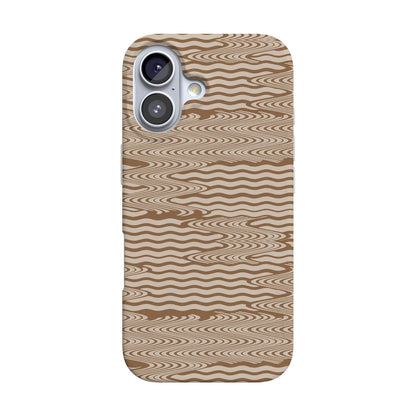 Mocha Ripple | Brown Waves Case