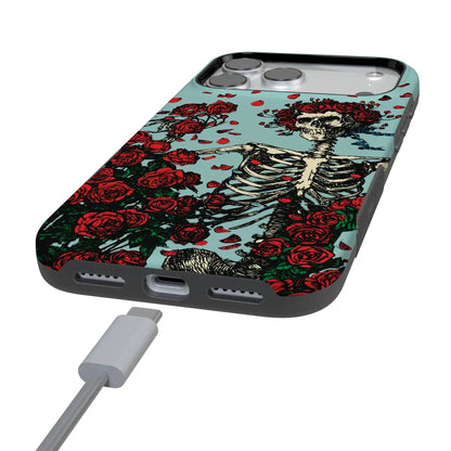 Forever Grateful | Grateful Dead Skeleton Floral Case