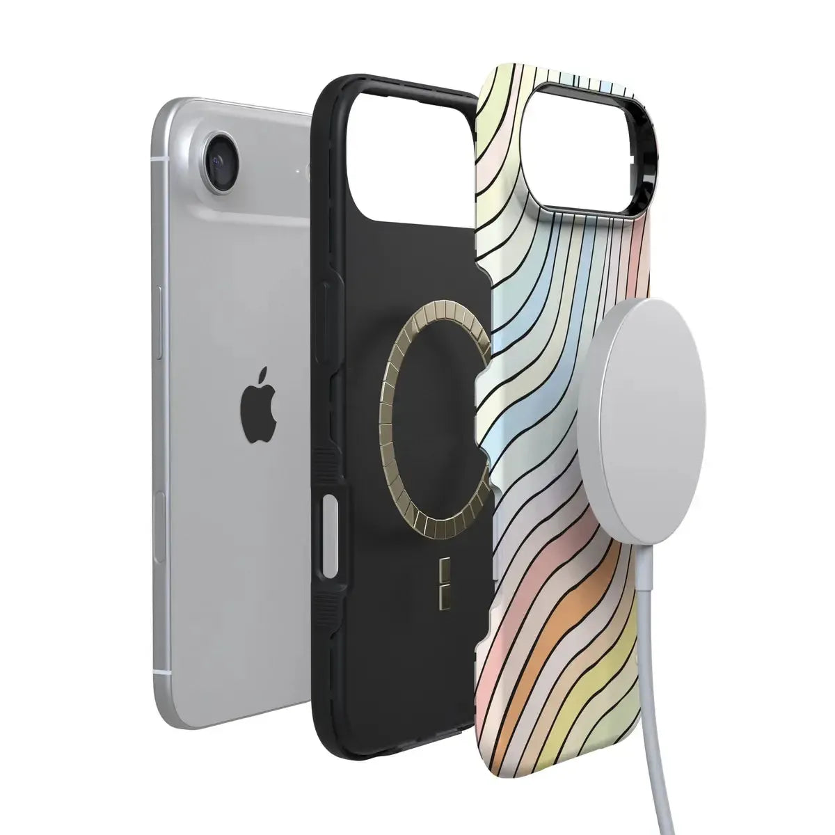 Ride The Wave | Pastel Rainbow Lined Case