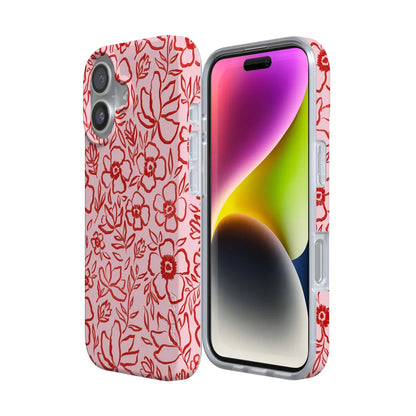 Blush Garden | Floral Doodle Case