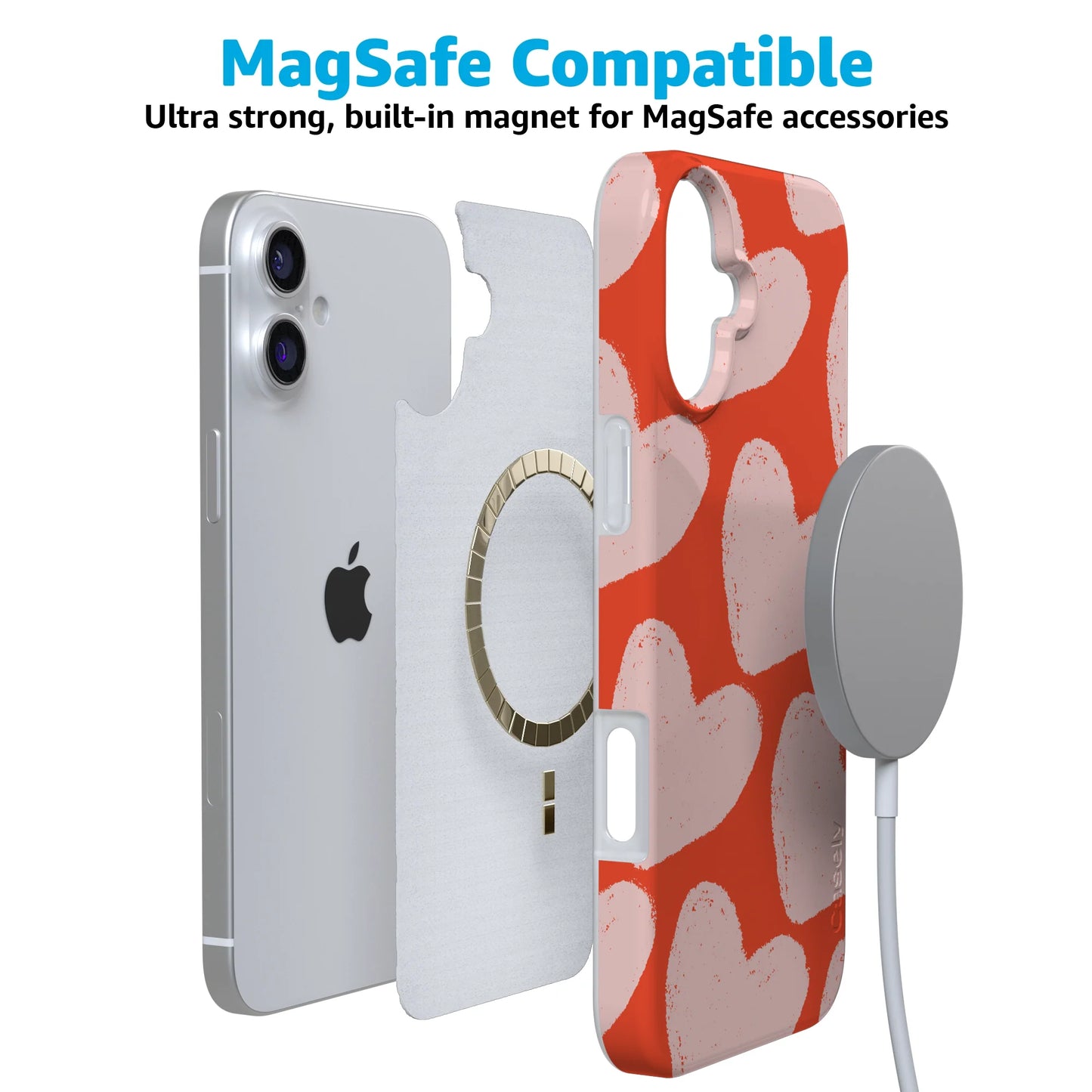 Love You More | Heart Doodle Case