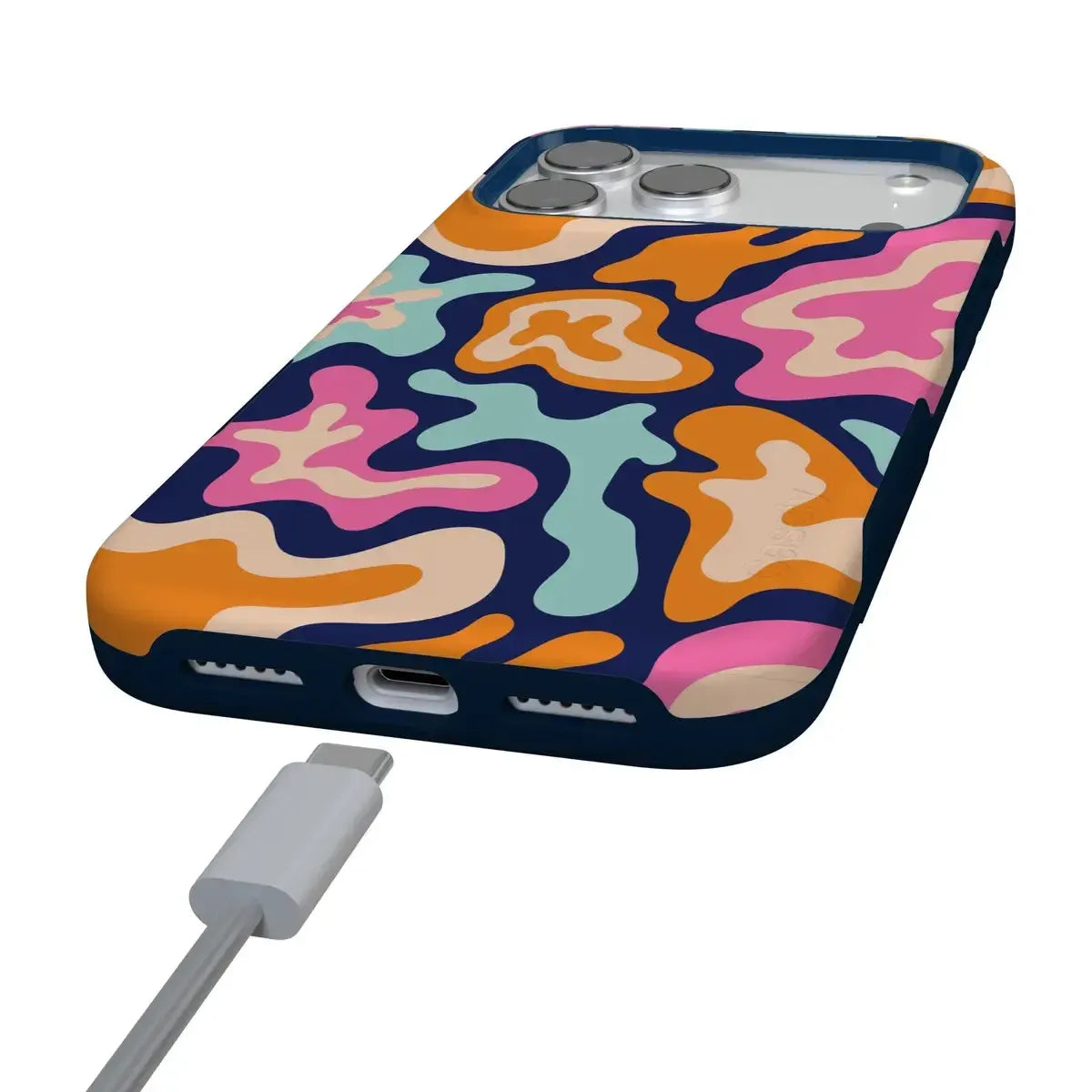 Midnight Color Splash | Abstract Retro Case
