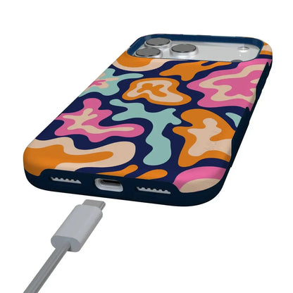 Midnight Color Splash | Abstract Retro Case