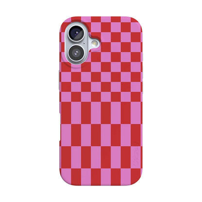 Vibe Check | Pink Checkerboard Case