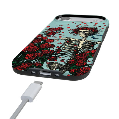 Forever Grateful | Grateful Dead Skeleton Floral Case