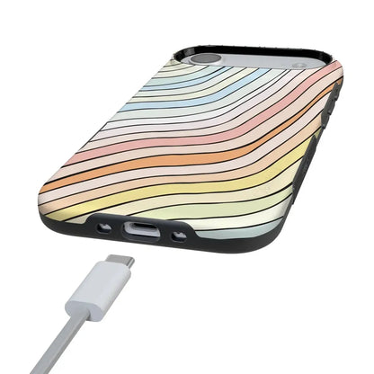 Ride The Wave | Pastel Rainbow Lined Case