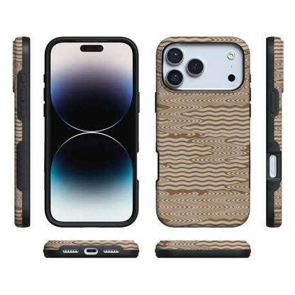 Mocha Ripple | Brown Waves Case