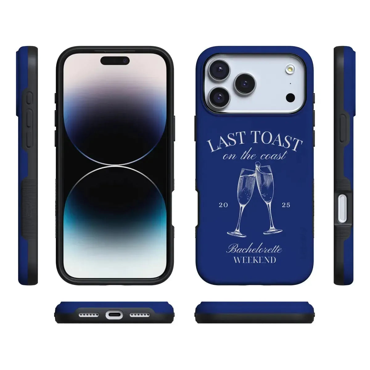 Last Toast | Blue Coastal Bachelorette Case