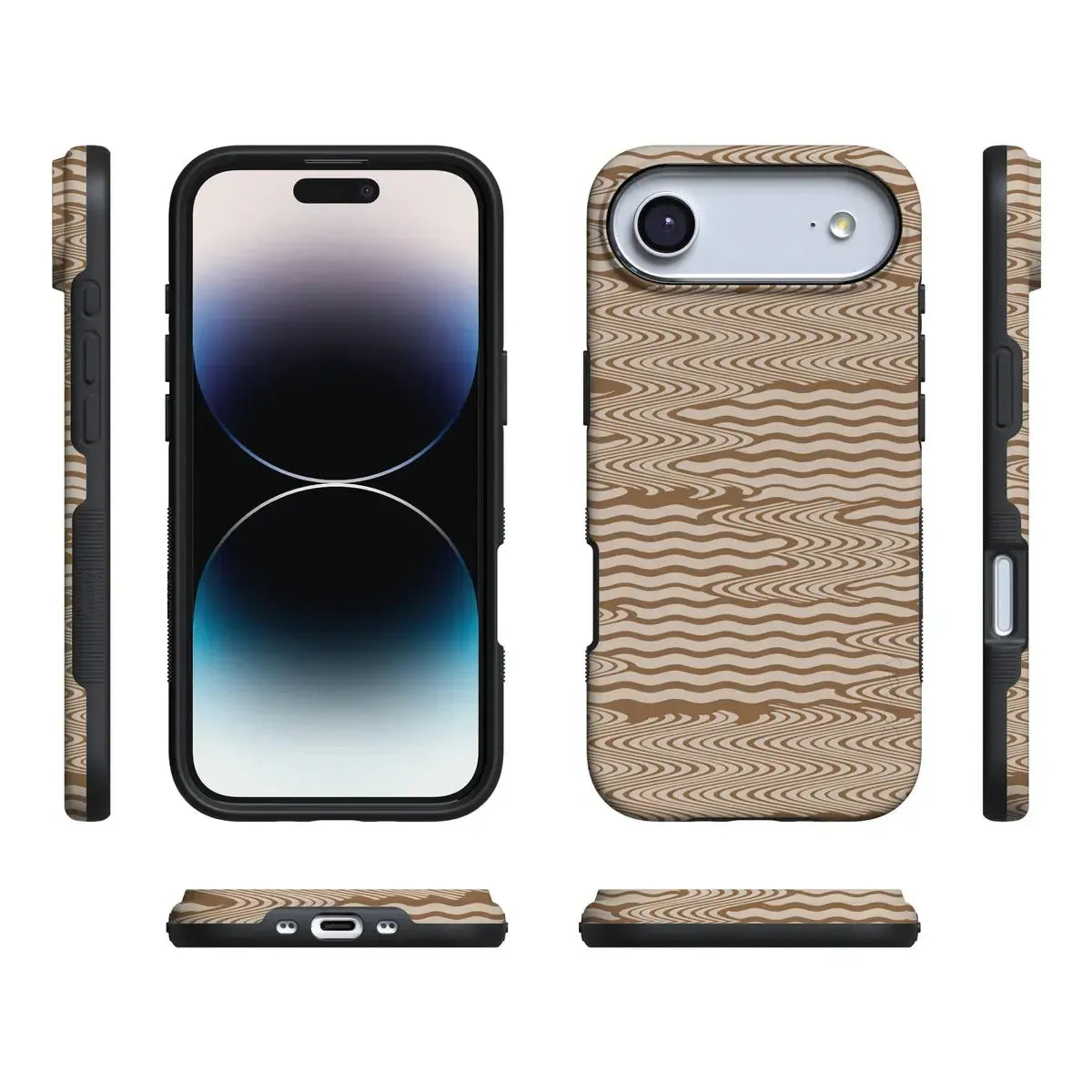 Mocha Ripple | Brown Waves Case
