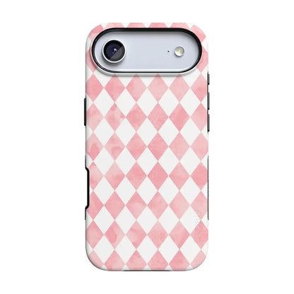 Queen of Diamonds | Pink Watercolor Case
