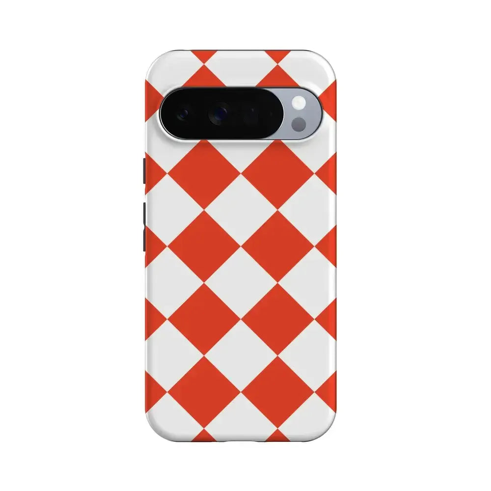 Red Checkerboard | High Contrast Design Case