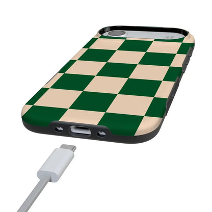 Fit Check | Green Checkerboard Case