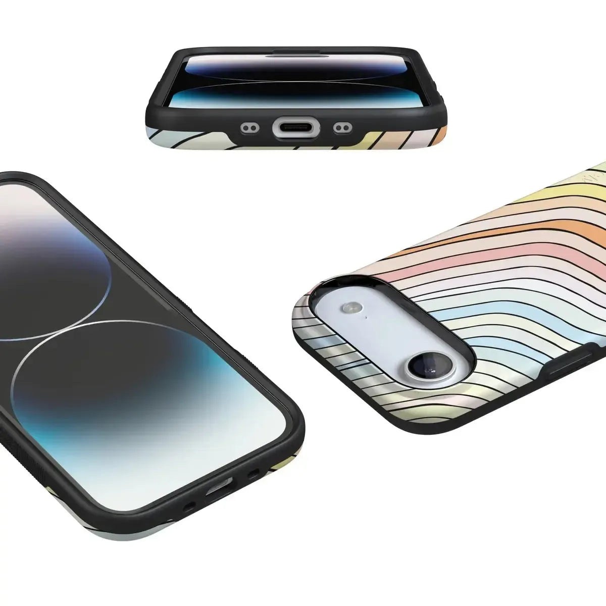 Ride The Wave | Pastel Rainbow Lined Case