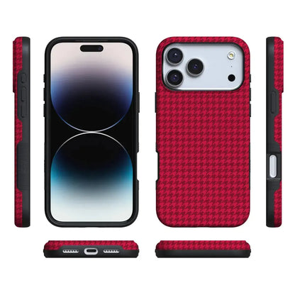 Best Dressed | Red Houndstooth Case