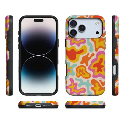 Tropical Color Splash | Abstract Retro Case