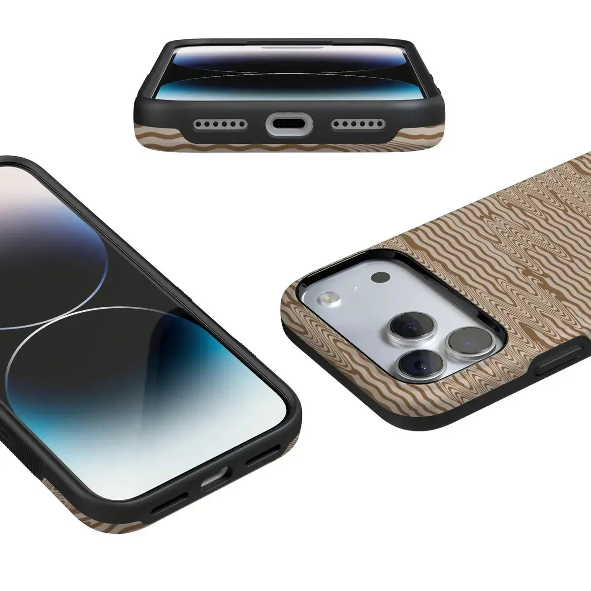 Mocha Ripple | Brown Waves Case