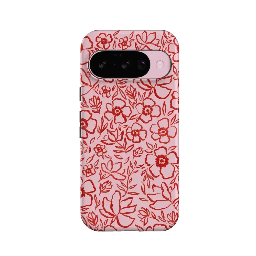Blush Garden | Floral Doodle Case