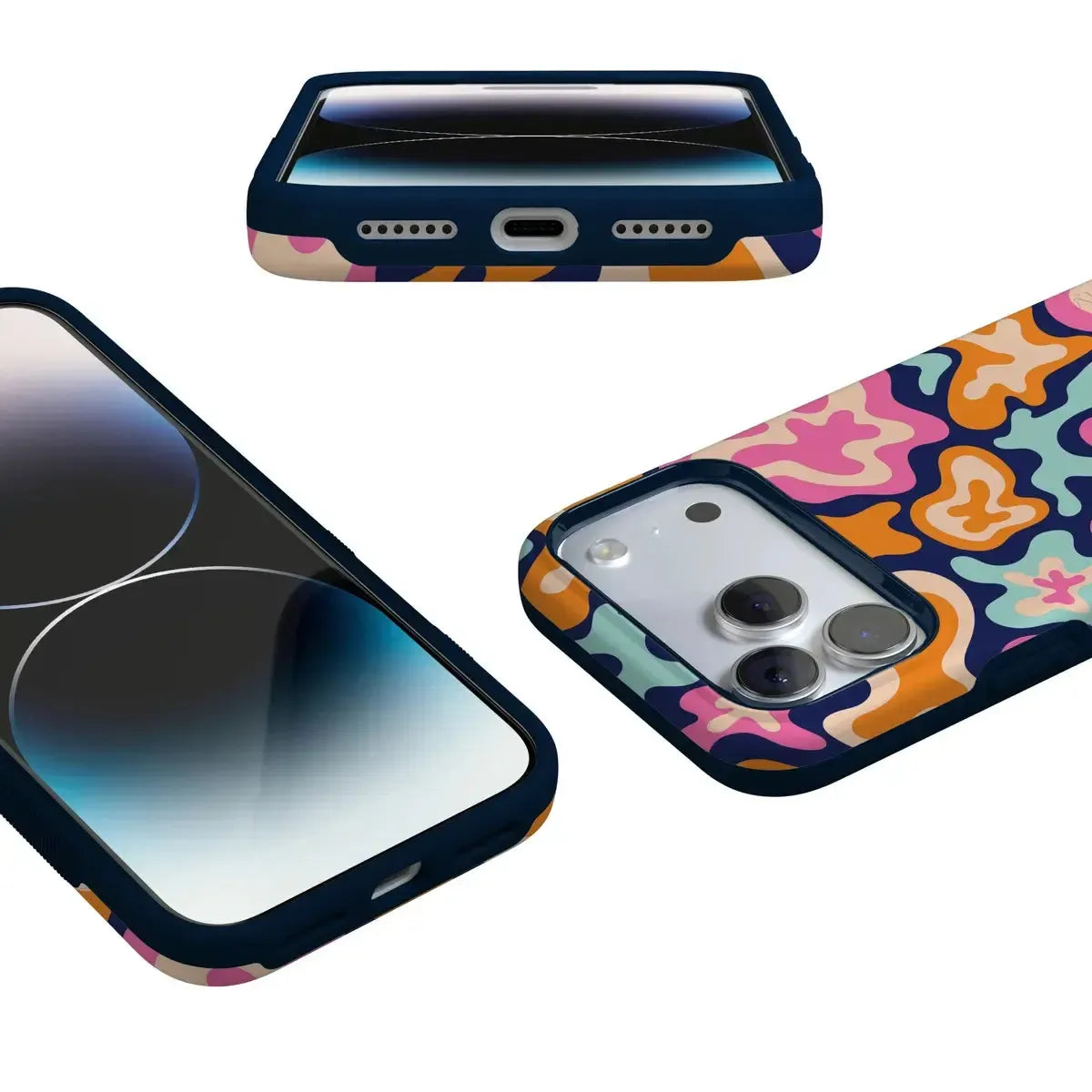 Midnight Color Splash | Abstract Retro Case