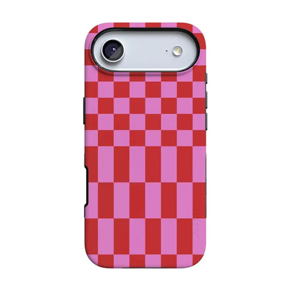 Vibe Check | Pink Checkerboard Case